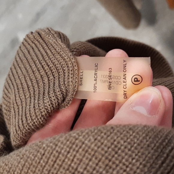 Tan/Brown Calvin Klein Sweater Dress - Picture 6 of 6